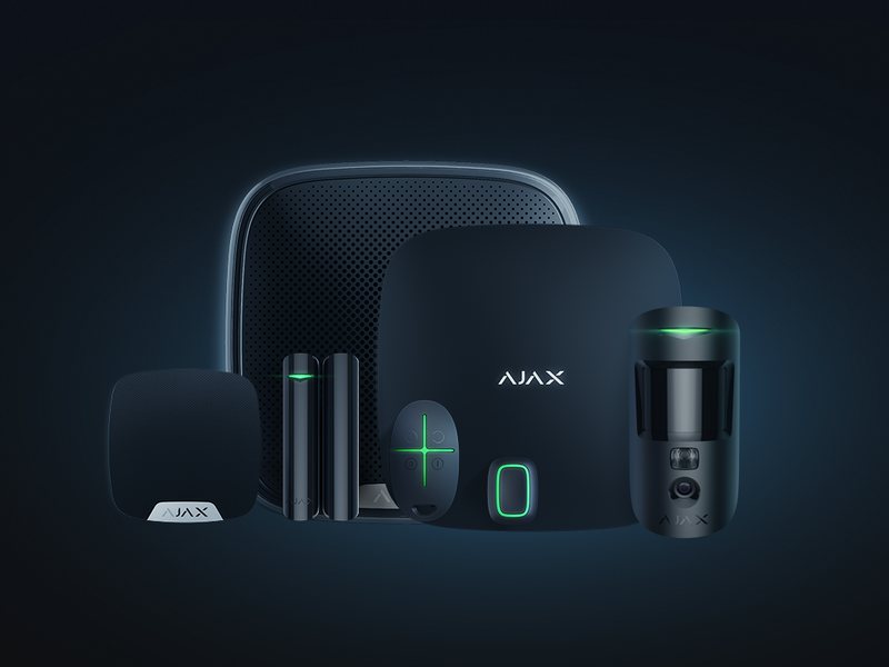 Centrale, détecteurs et télécommande Ajax